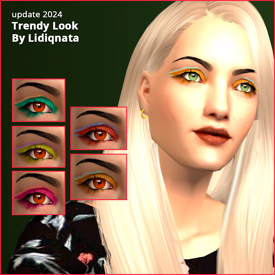 trendy eyeshadow look by lidiqnata for sims 2